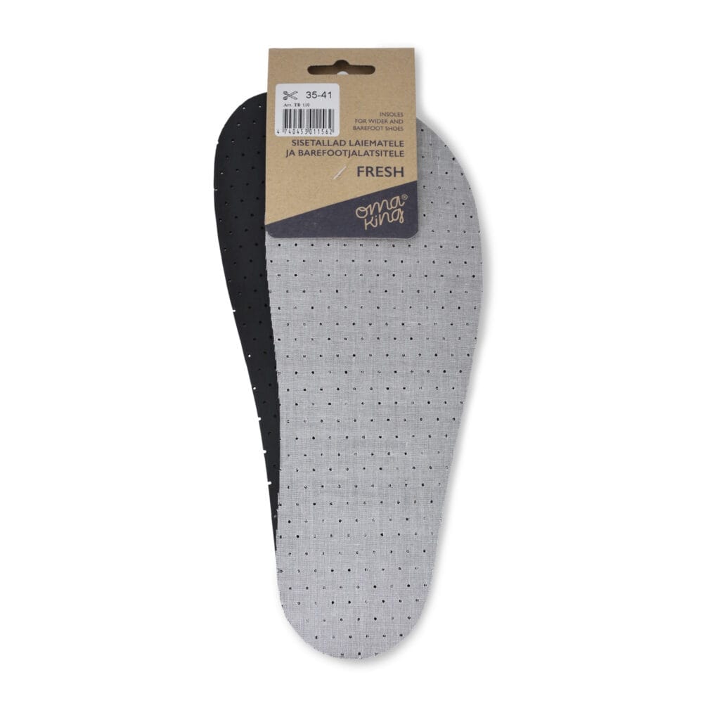 Fresh insoles for wider and barefoot shoes
