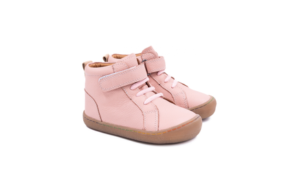 Barefoot Leather Ankle Boots for Kids “Jay Lite 2" (pink)
