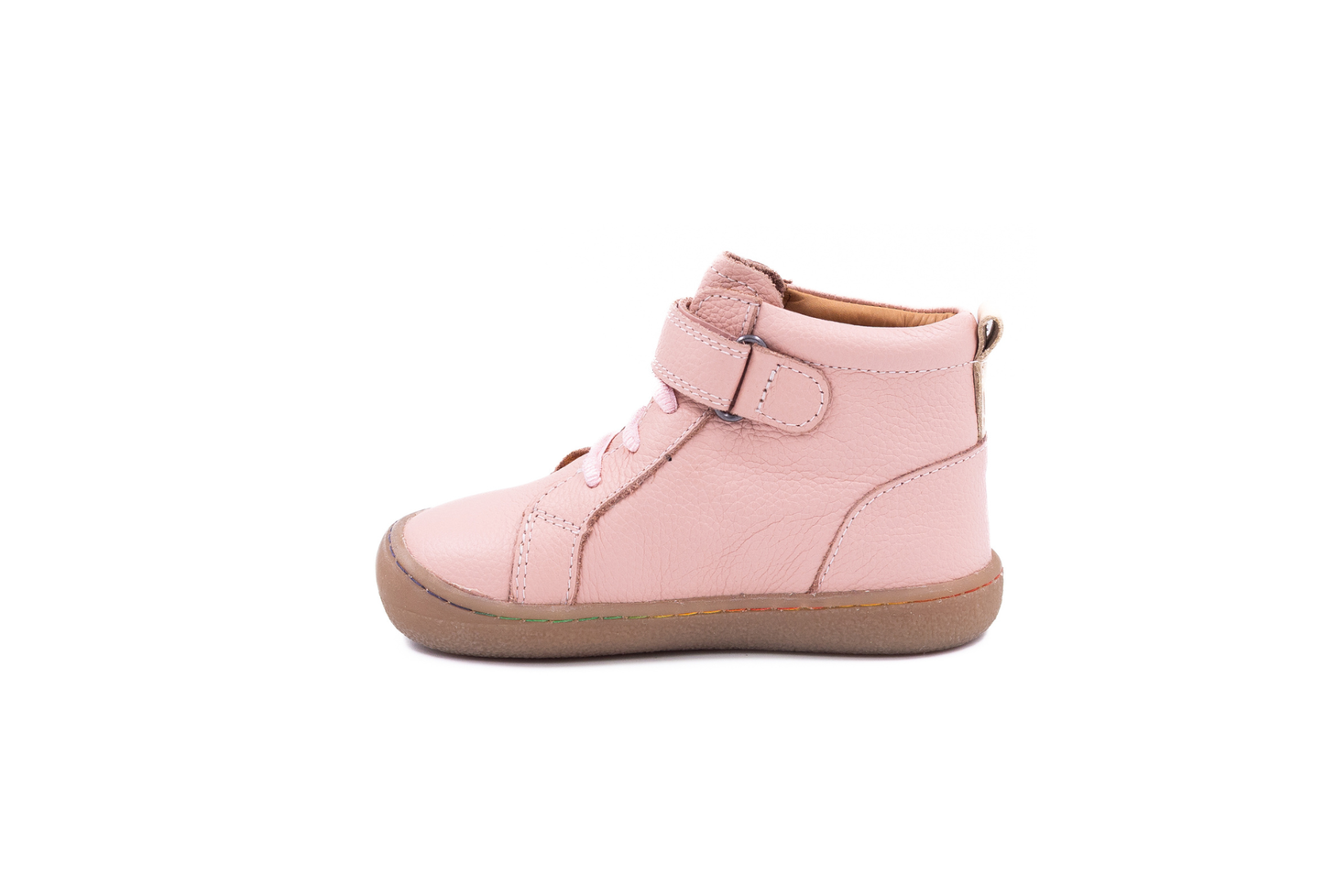 Barefoot Leather Ankle Boots for Kids “Jay Lite 2" (pink)