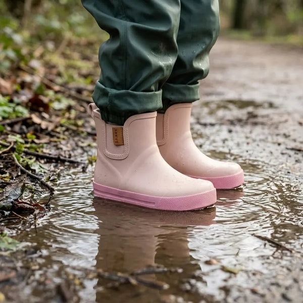 Īsie baskāju gumijnieki “Muddy Short” (dusty rose)