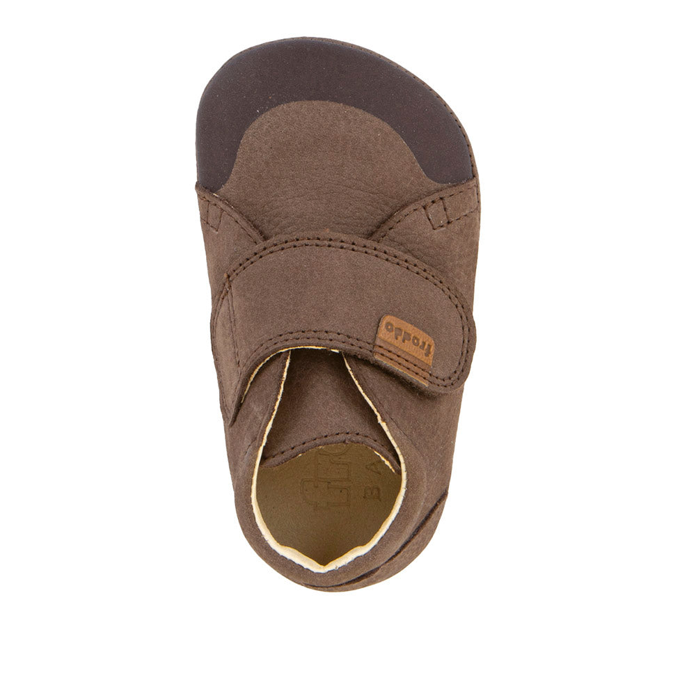 Froddo First Walk brown baby shoes, top view
