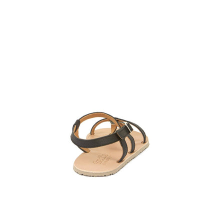 Froddo Flexy W melnas sieviešu sandales aizmugures skatā