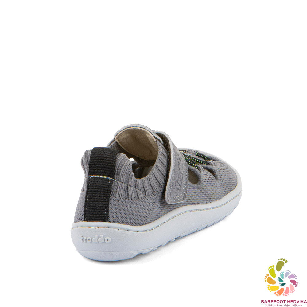 Froddo Light Sandal bērnu sandales pelēkas, papēža skats