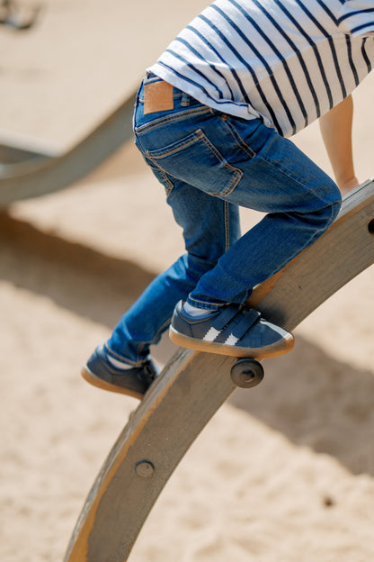 Barefoot Sneakers for Kids "Woodpecker" (navy)