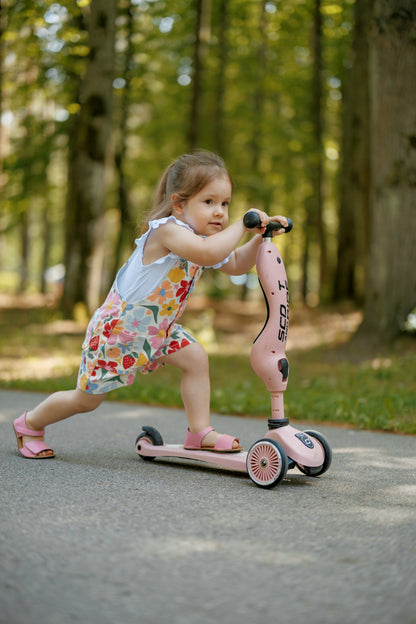 Barefoot Leather Sandals for Kids "Sparrow" (bright pink)