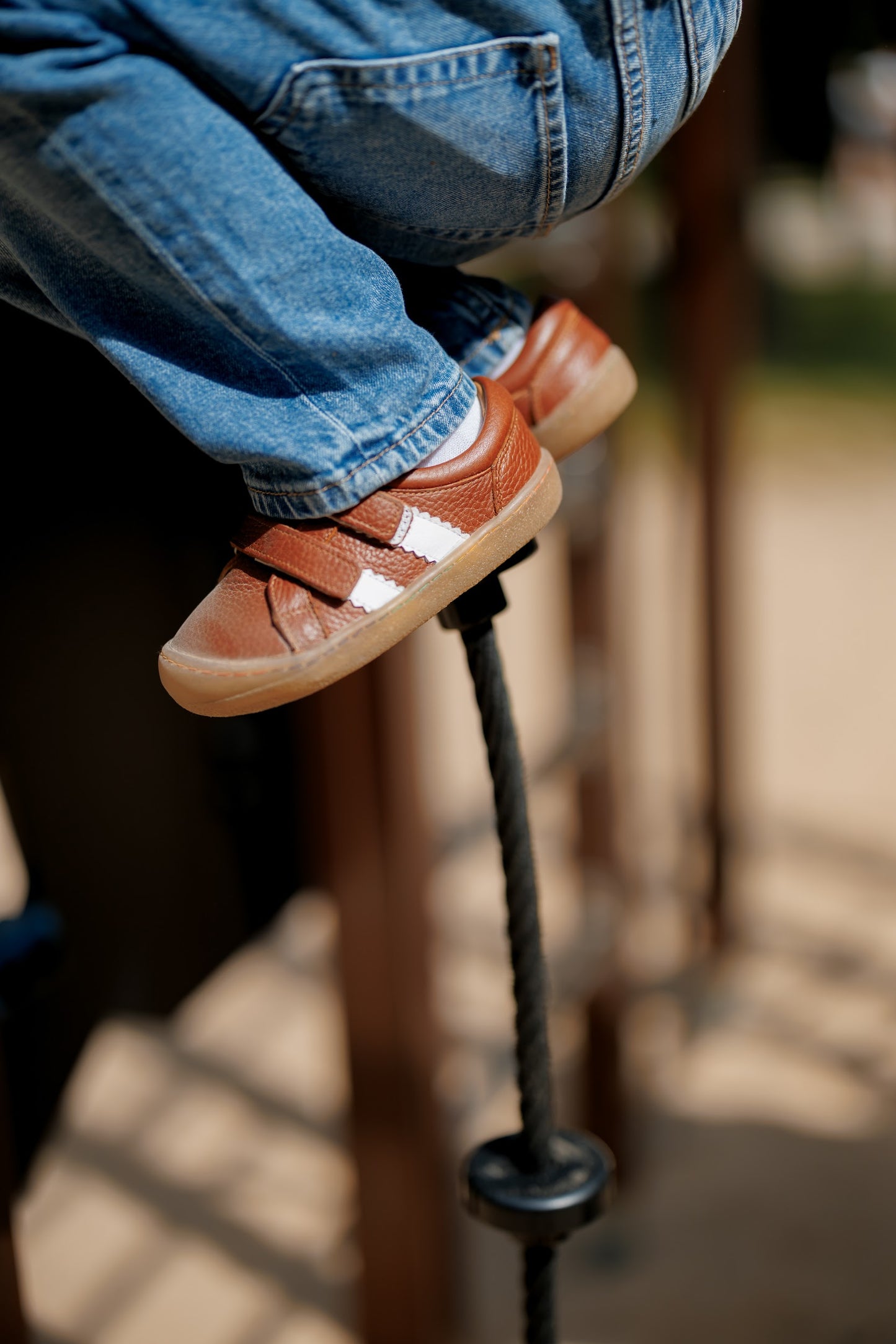 Barefoot Sneakers for Kids "Woodpecker" (tan)
