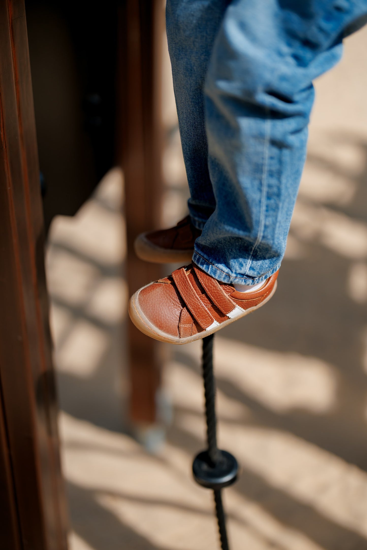 Barefoot Sneakers for Kids "Woodpecker" (tan)