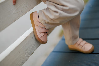 Barefoot Leather Sneakers for Kids "Snipe" (pink)