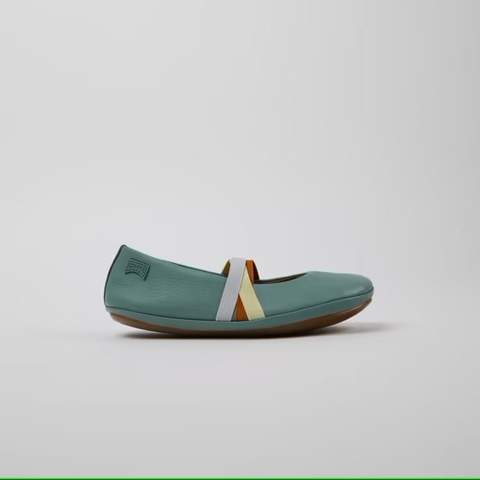 Twins Ballerinas (blue & multicolor)