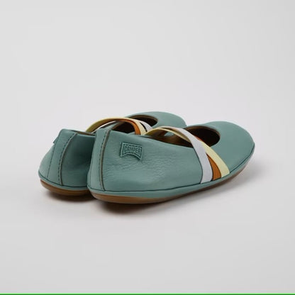 Twins Ballerinas (blue & multicolor)