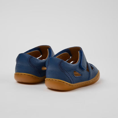 Peu Leather Closed Sandals for kids (blue)