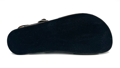 Barefoot Leather Sandals ''Heron'' (black)