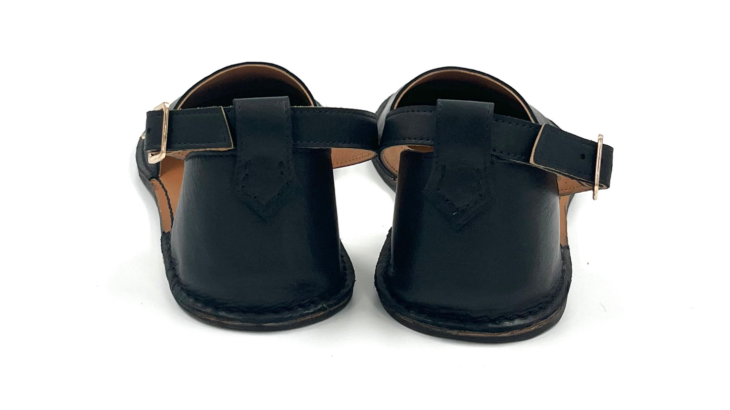 Barefoot Leather Shoes for Women "Teal" (black)