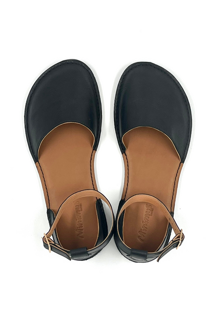 Barefoot Leather Shoes for Women "Teal" (black)