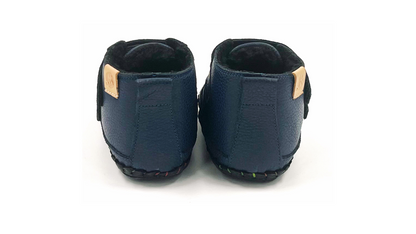 First-walker Barefoot Winter Booties "Redstart 2" (navy)