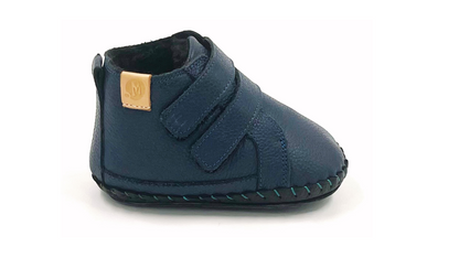 First-walker Barefoot Winter Booties "Redstart 2" (navy)