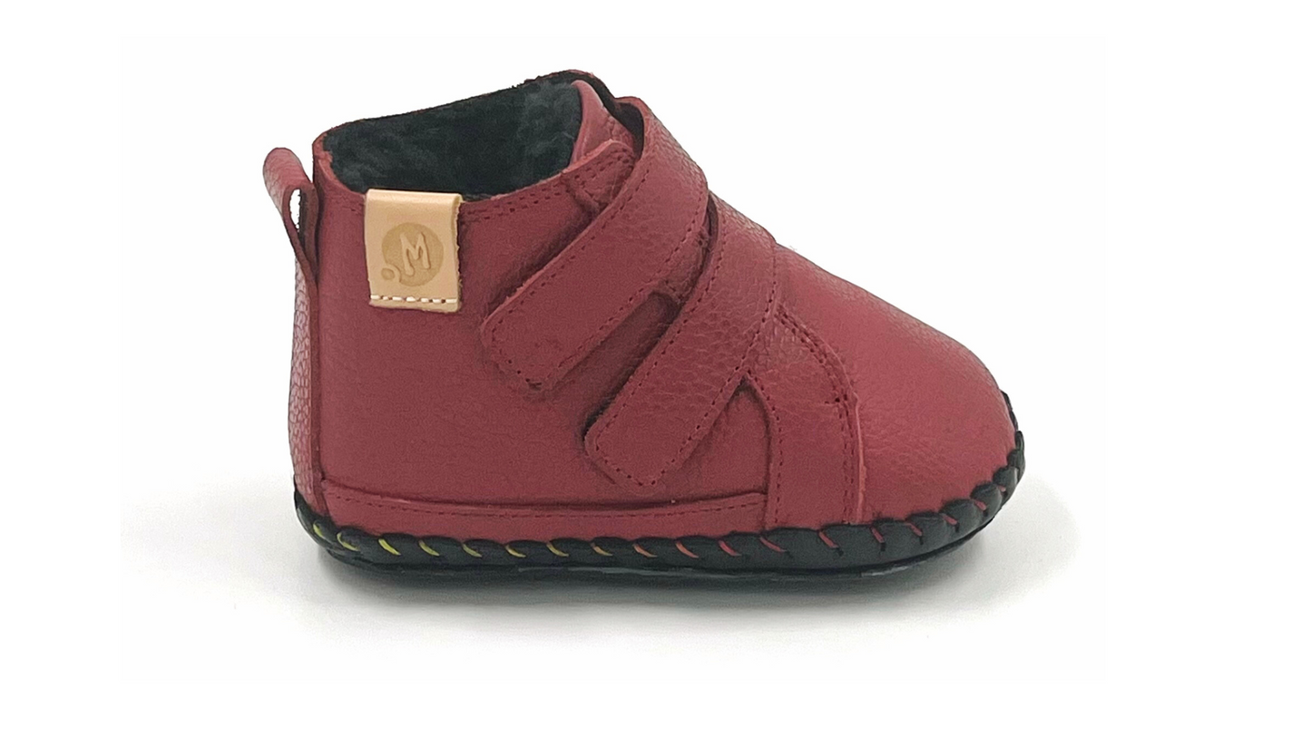 First-walker Barefoot Winter Booties "Redstart 2" (red)