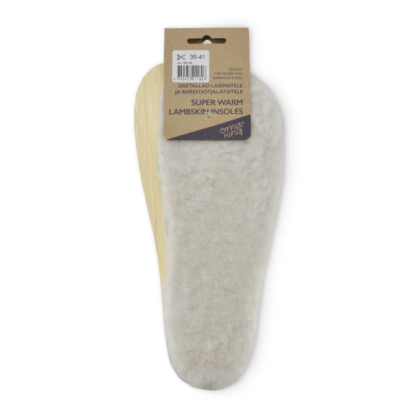 Super warm lambskin insoles for wider and barefoot shoes