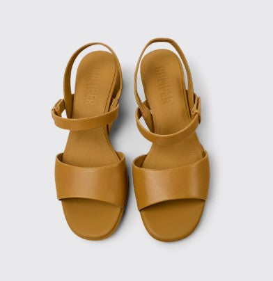 Katie Leather Sandals for Women (brown)