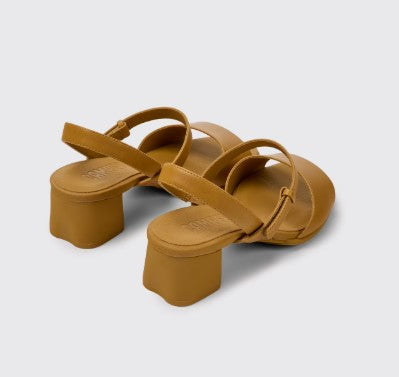 Katie Leather Sandals for Women (brown)