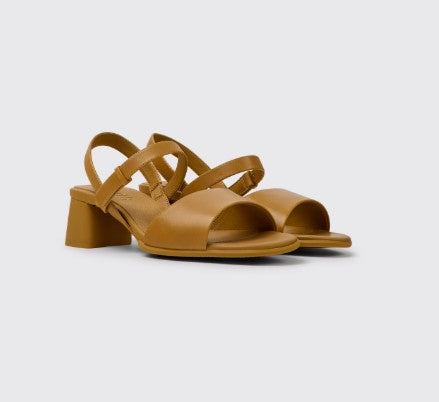 Katie Leather Sandals for Women (brown)