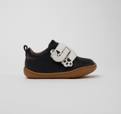 Twins Leather Kids Sneakers (black)