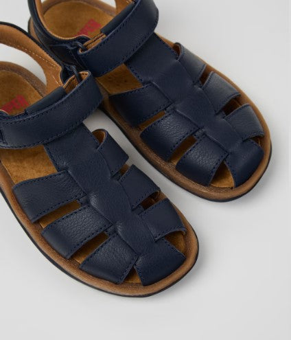 Bicho Sandals For Kids (dark blue leather)