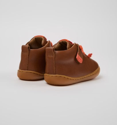 Peu Cami Ankle Boots (brown with orange)