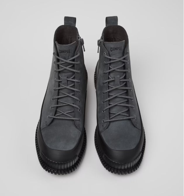 Pix Nubuck and Leather Ankle boots (gray)