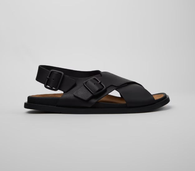Camper Lluc Leather Men Sandals (black)
