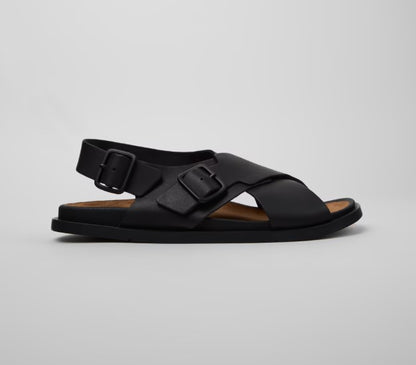 Camper Lluc Leather Men Sandals (black)