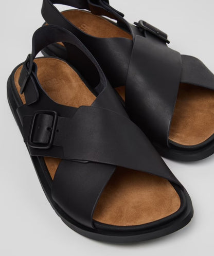 Camper Lluc Leather Men Sandals (black)