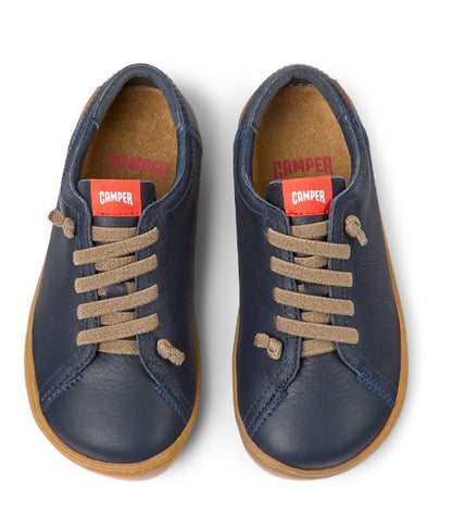 Barefoot Leather Sneakers For Kids Peu Cami (blue)
