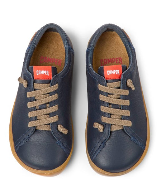 Barefoot Leather Sneakers For Kids Peu Cami (blue)