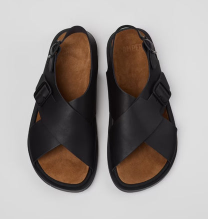 Camper Lluc Leather Men Sandals (black)