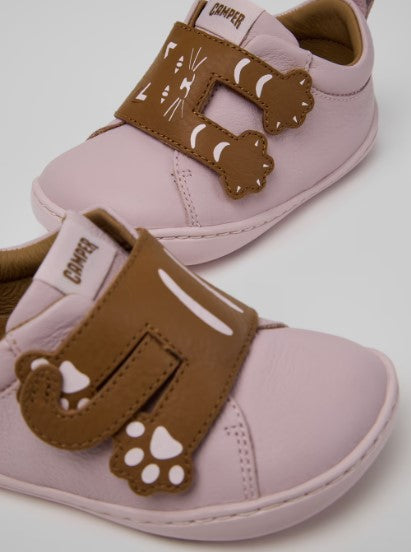 Twins Leather Kids Sneakers (pink)