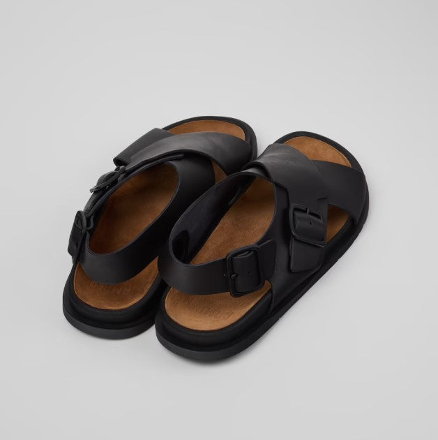 Camper Lluc Leather Men Sandals (black)