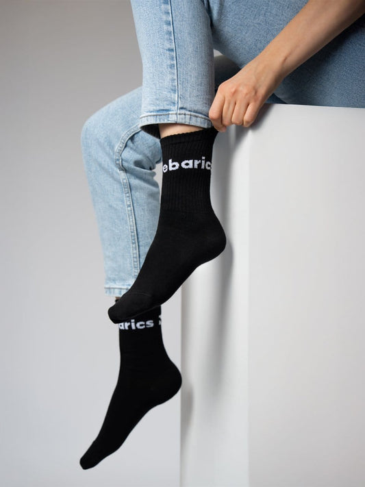 Barebarics Crew Big logo Socks (black) 3-pack