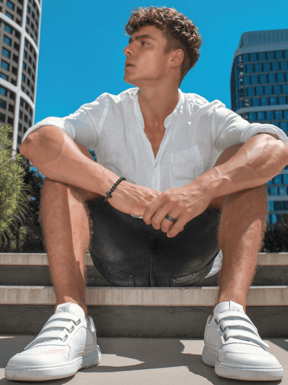 Sneakers Barebarics Zing Velcro (all white)