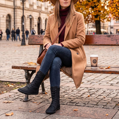 Be Lenka Evon melni sieviešu baskāju zābaki