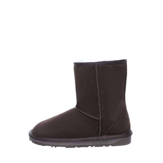 Everau Parrot sieviešu siltie zābaki šokolādes brūnā krāsā, sānskats | Everau Parrot women's warm winter boots in chocolate, single-shoe side profile
