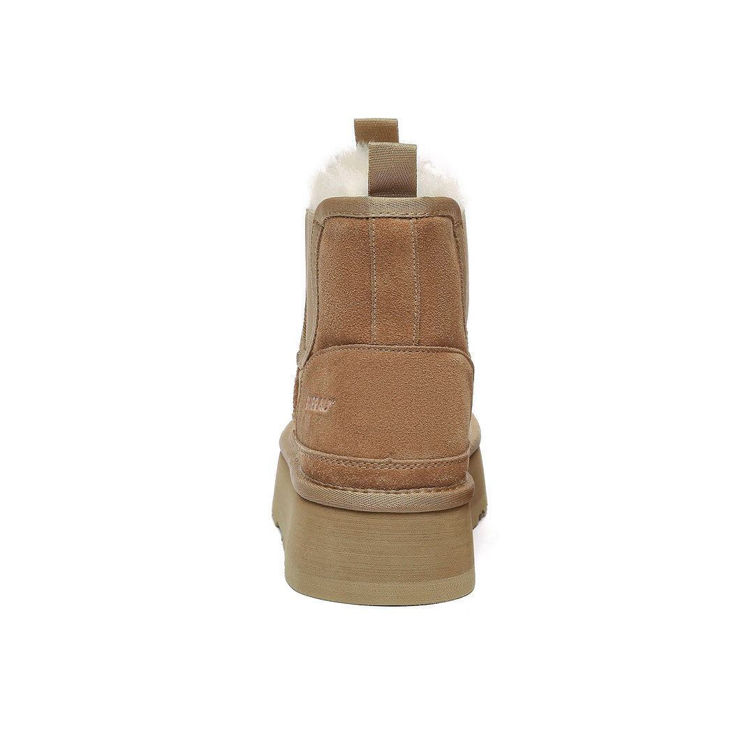 Everau Shoveler sieviešu apavi, kastaņbrūns, skats no aizmugures | Everau Shoveler women's footwear, chestnut, rear view