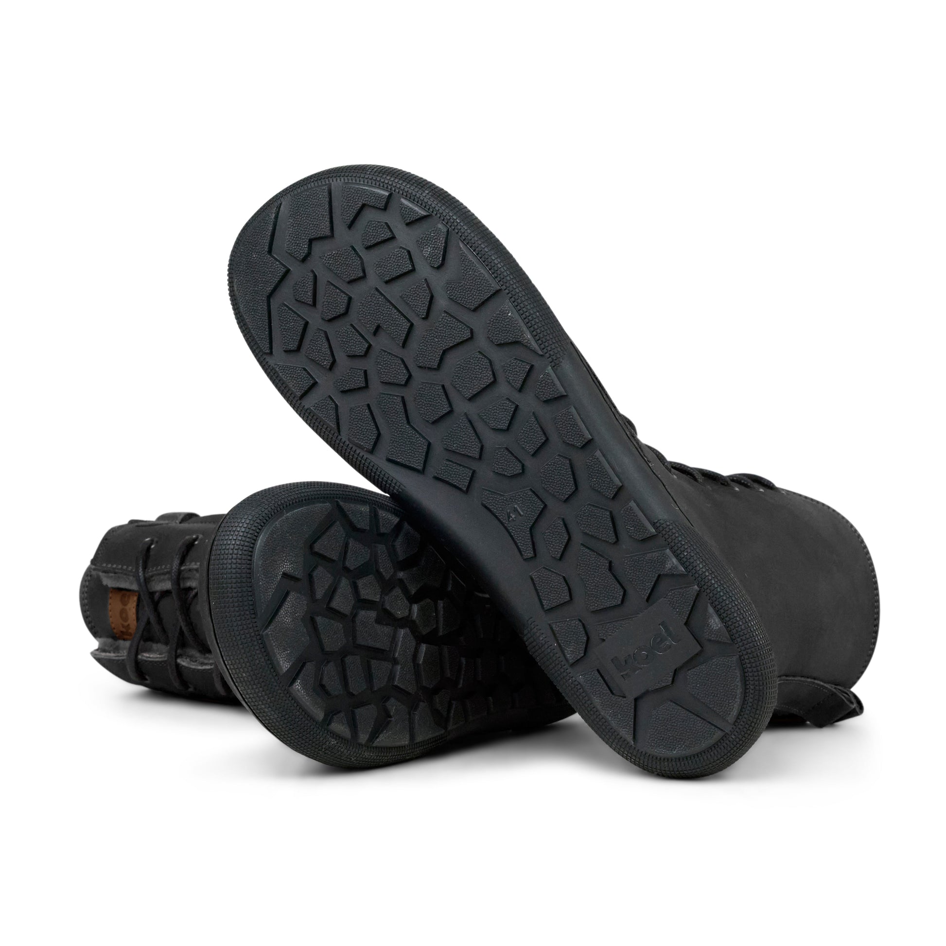 Grippy rubber soles of Koel Faro Lambswool barefoot boots