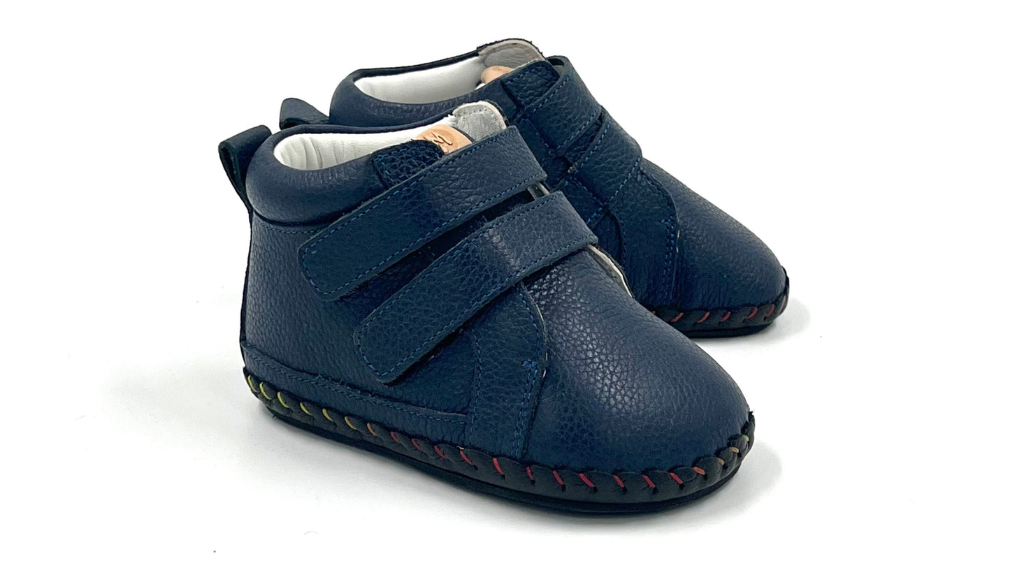 First-walker Barefoot Booties "Skylark 2" (navy)