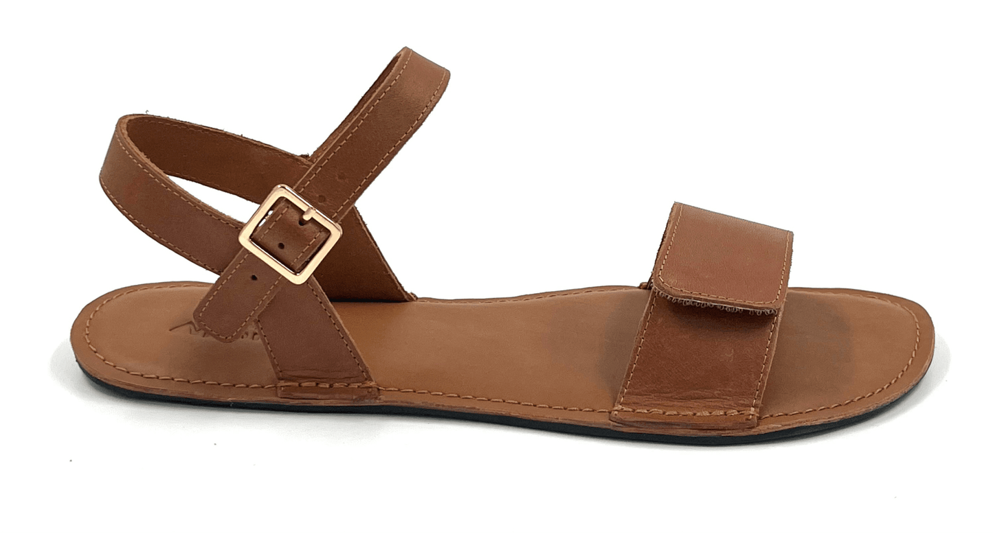 Barefoot Leather Sandals for Women "Ibis" (tan)