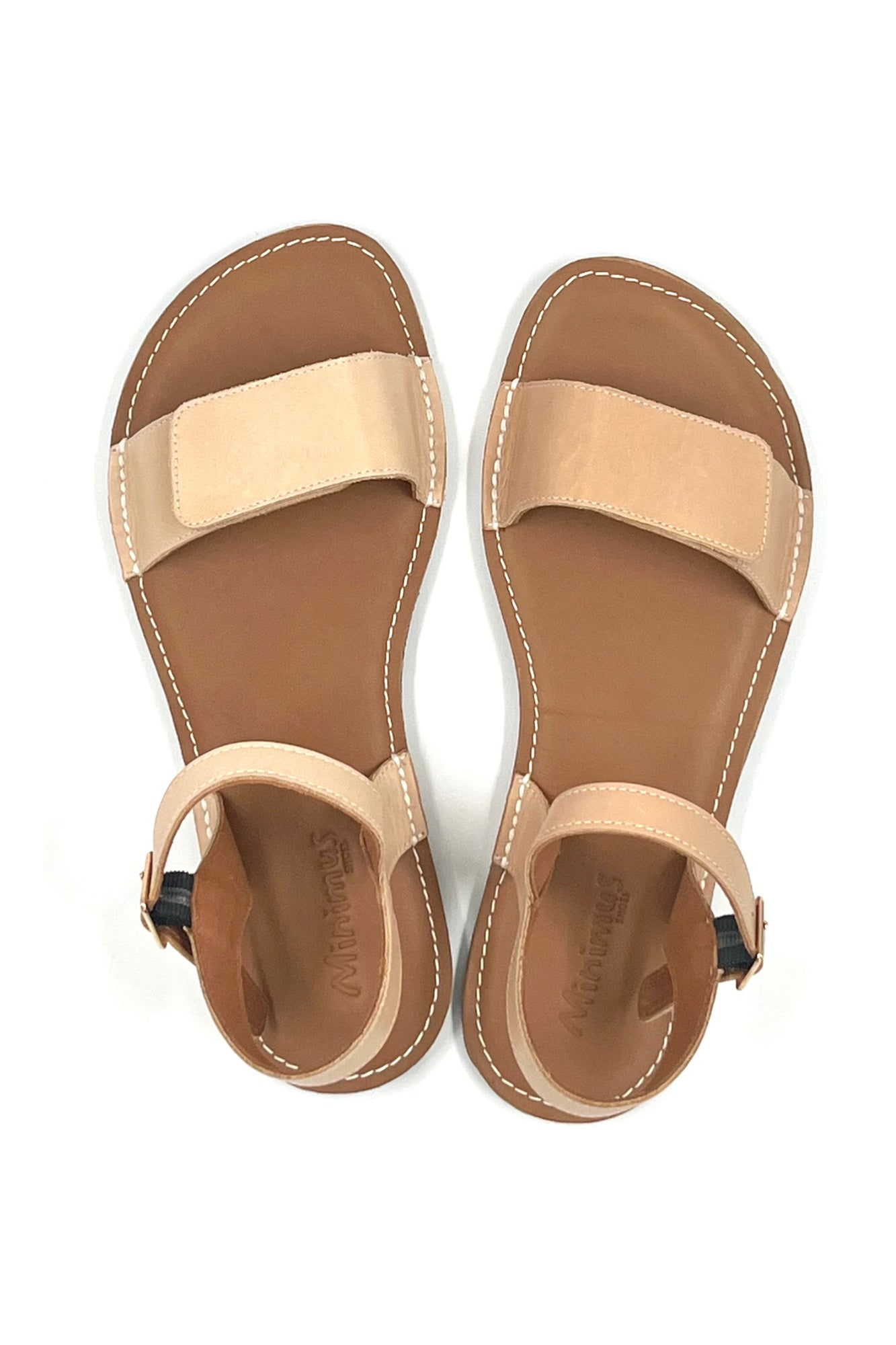 Barefoot Leather Sandals for Women "Ibis" (beige)