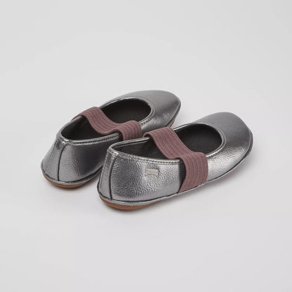 Right ballerinas for girls (silver)