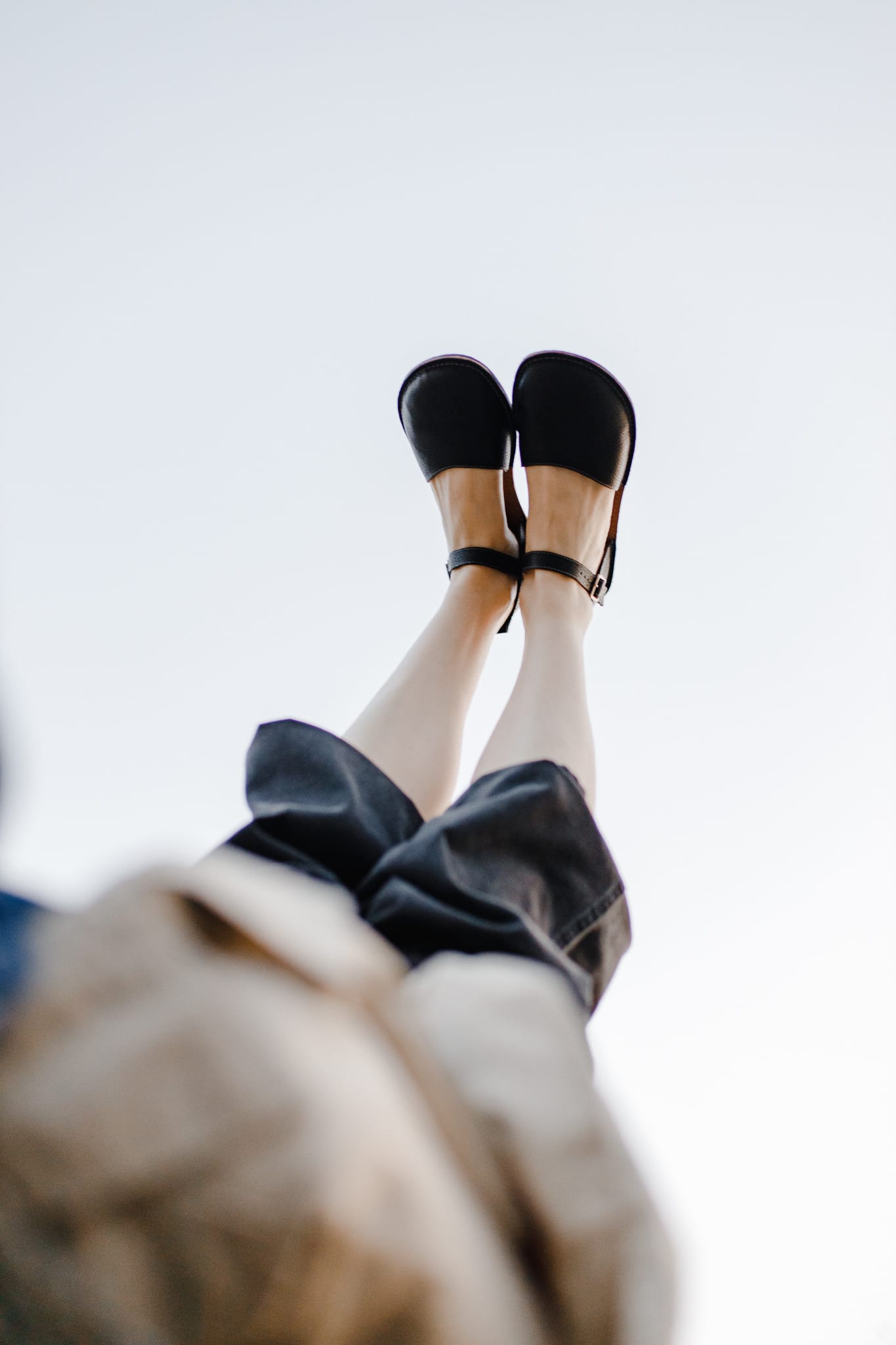 Barefoot Leather Shoes for Women "Crane" (black)