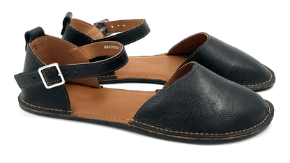 Barefoot Leather Shoes for Women "Crane" (black)