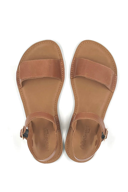 Barefoot Leather Sandals for Women "Ibis" (tan)